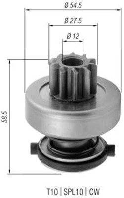 Krumpliaratis, starteris MAGNETI MARELLI 940113020376