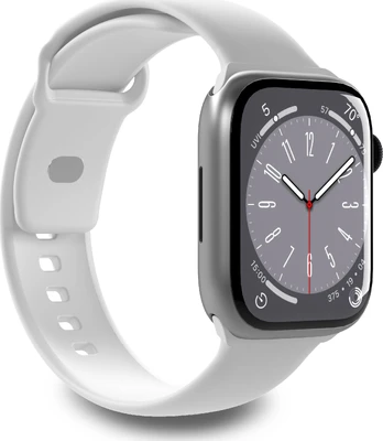 Dirželis Puro ICON Apple Watch 4/5/6/7/SE/8 40/41mm (S/M & M/L), balta