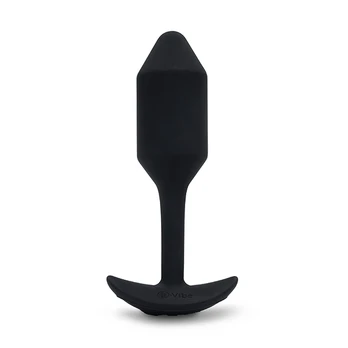 B-Vibe - Vibrating Snug Plug 2 (M) Black Analinis kaištis