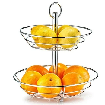 Fruit pan, 2 levels - chrome steel, ZELLER