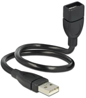 Kabelis USB Delock USB-A - USB-A 0.35 m Juodas (83498) kaina