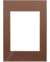 Passepartout 30x40, dark brown kaina