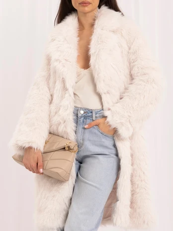 Italy Moda Płaszcz-IT-PL-G6639.30-ecru