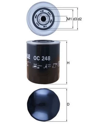 Alyvos filtras KNECHT OC 248