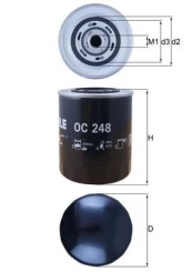Alyvos filtras KNECHT OC 248 kaina