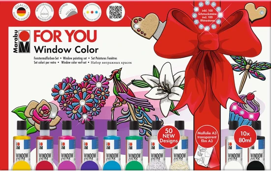 Marabu - Fun & Fancy For You 10x80ml + motiver (822507)
