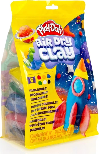 Play-Doh Air Clay Multi Color Bag 340G