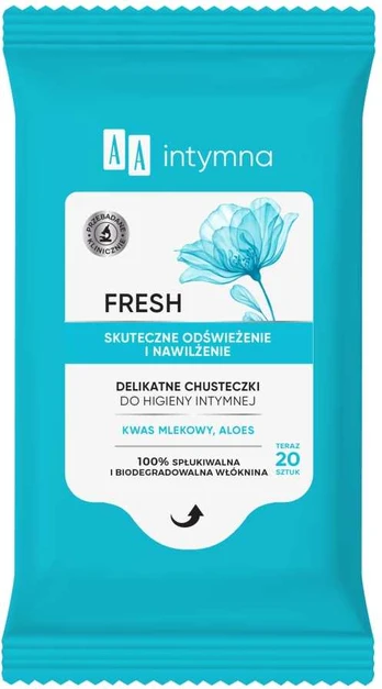 AA Intymna chusteczki do higieny intymnej Fresh 20szt.