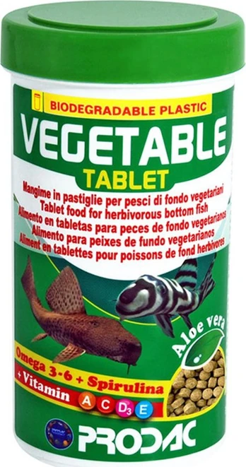 Prodac Vegetable Tablet vegetarinės tabletės dugninėms žuvims 50ml 30g