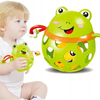 Sensorinis barškutis guminis kamuolys žaislas kūdikiui dovanai