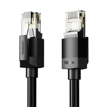Ugreen Cat6A UTP tinklo laidas 1m, juodas