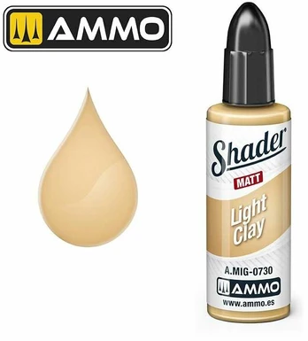 AMMO by MIG Jimenez AMMO MIG - Matinis SHADER dažai Light Clay, 10 ml, 0730