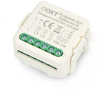 Tuya – 3 kanalų mini relė be N – ZigBee – Android/iOS programa – OXT SWTZ33