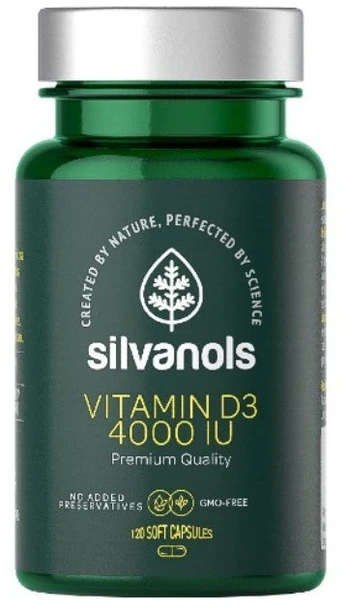 SILVANOLS Vitaminas D3 4000 TV kapsulės N120