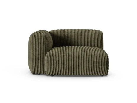 Modul Left, "Martina", 1 Seat, 120x120x75, Moss Green