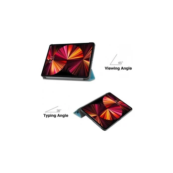 iLike Galaxy Tab S9 Ultra 14.6 Tri-Fold Eco-Leather Stand Case Sakura
