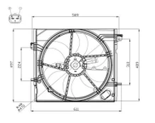 NRF NRF 47897 Radiator fan