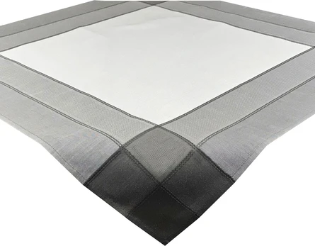 Staltiesė kvadratinė OAB-04, balta/pilka, 85 x 85 cm