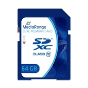 MEMORY SDXC 64GB C10/MR965 MEDIARANGE kaina
