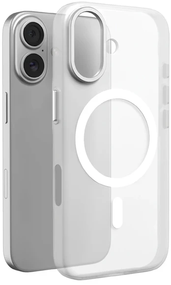 Dėklas Puro Lightfeel iPhone 17 Case Compatible with MagSafe - Clear and Baltas