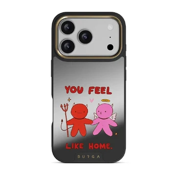 Like Home - iPhone 17 Pro Case, Elite Mirror Dark (MagSafe) / Gold