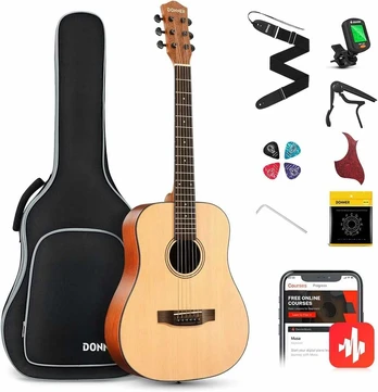 Donner 3/4 Dydžio akustinė gitara pradedantiesiems