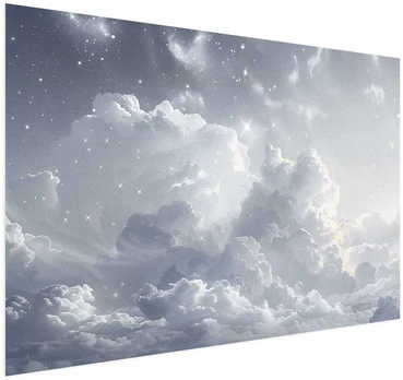 Artgeist Plakatas - Astral Calm: Stars Scattered Over Delicate Clouds