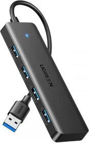 HUB USB Ugreen Adapteris UGREEN 4w1 25851 Hub USB-A do 4x USB-A (juoda) kaina