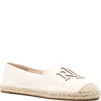 Espadrilės moterims, Balta, Cameryn logo espadrilles