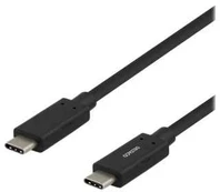 DELTACO USB-C kabelis, 0,5 m, USB 3.1 Gen 1, juodas