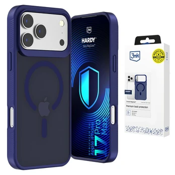 Dėklas Apple iPhone 17 Pro Max - 3mk Hardy Hazy MagCase Blue