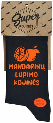 Kojinės "Mandarinų lupimo kojinės"