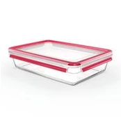 Emsa Clip&Close Glass Food Container 3 L red