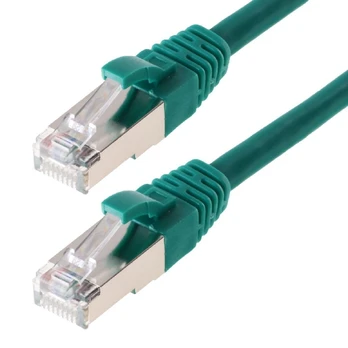 Helos pataisinis kabelis S/FTP Cat 6 žalias 30,0 m