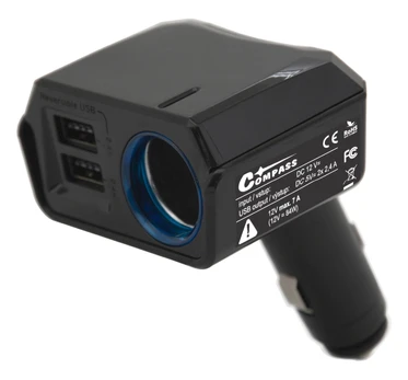 Adapteris Compass SELECT, USB, juoda, 24 W