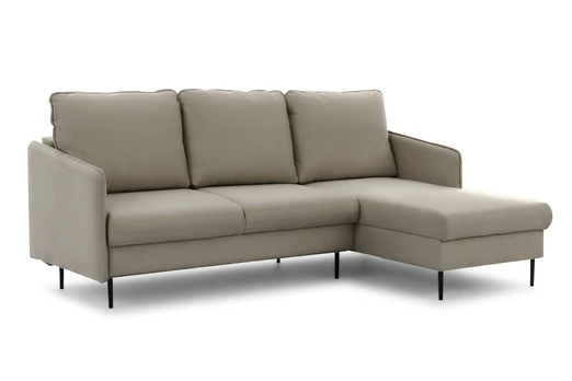 Corner With The Sleeping Area Taila Mini / Velluto 3 / Black Legs / Right Side