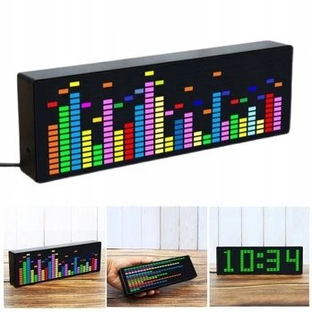 Elektroninis led sieninis laikrodis-kalendorius