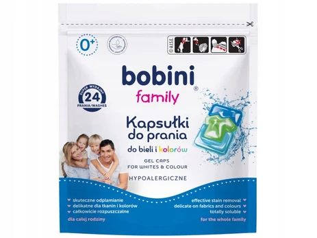 Bobini Family skalbimo kapsulės, 24 vnt.