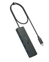 Anker USB-C 4w1 5Gbps juoda kaina