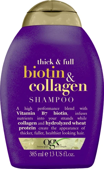 Šampūnas Ogx Biotin & Collagen, 385 ml