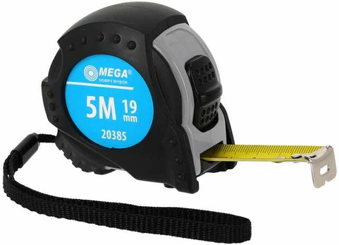 Riedėjimo juosta 8m/25mm, 2xstop, incl., ce, guminis dangtelis, kortelė, mega