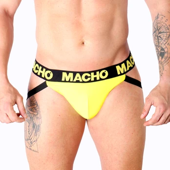 Macho Underwear MACHO - MX25A JOCK LYCRA Geltonas XL