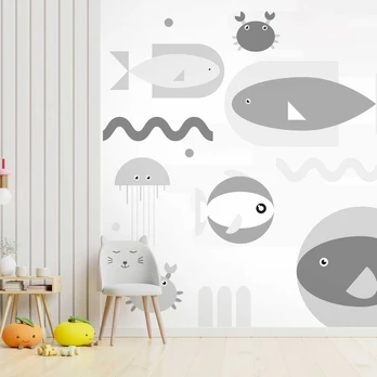Artgeist Fototapetas - Geometric Fish - Third Variant