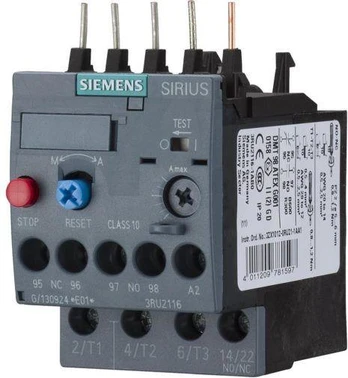 Siemens Thermal Relay 1.8 – 2.5A S00 (3RU2116-1CB0)