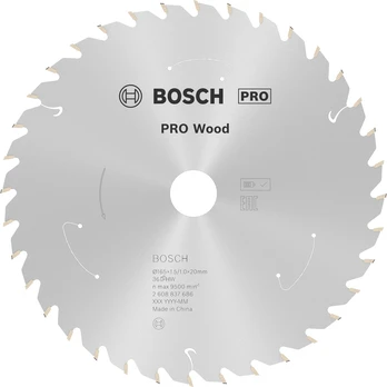 Pjovimo diskas Bosch 2608837686, 165 mm x 20 mm