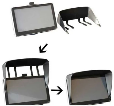 7.0" universali GPS ekrano apsauga nuo saulės, stogelis
