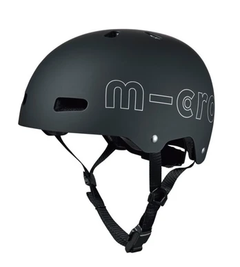 Šalmas Micro ABS Black, juodas
