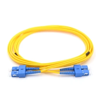Optinis kabelis SC/SC UPC SM Duplex patch cord Ø 3mm LSZH 1m.