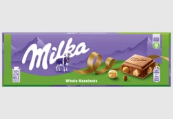 Šokoladas Milka Whole Nuts 250 g. kaina