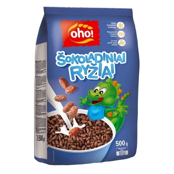 Sausi pusryčiai OHO CHOCO RICE, 500 g